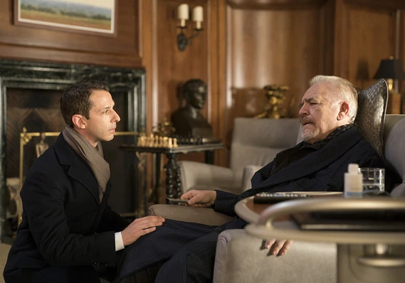Logan Roy and Kendall Roy, father and son in the hit HBO series Succession.